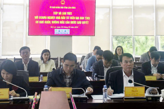 Phó Chủ tịch UBND tỉnh Phạm S chủ trì tiếp và làm việc với doanh nghiệp, nhà đầu tư tháng 9/2024