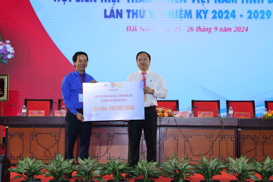 Tuổi trẻ Đắk Nông hỗ trợ 300 triệu đồng ủng hộ đồng bào vùng lũ phía Bắc