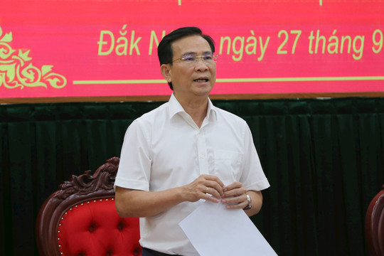 Đắk Nông sẽ thành lập tổ kiểm tra tiến độ và chất lượng các dự án