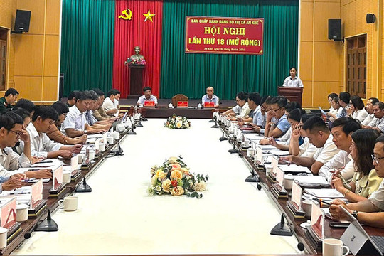 Hội nghị Ban Chấp hành Đảng bộ thị xã An Khê lần thứ 18 (mở rộng)