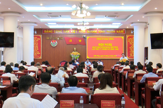 Hội nghị Ban Chấp hành Đảng bộ tỉnh Đắk Nông lần thứ 17, nhiệm kỳ 2020 – 2025