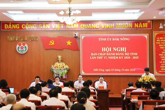 Đắk Nông thông báo nhanh kết quả Hội nghị Trung ương 10, khóa XIII của Đảng