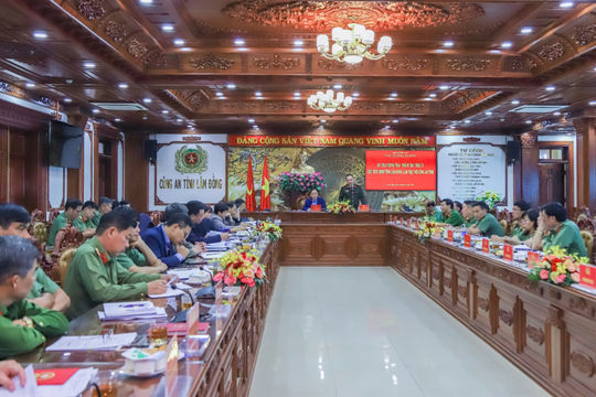 Chủ tịch UBND tỉnh Trần Hồng Thái làm việc với Công an Lâm Đồng