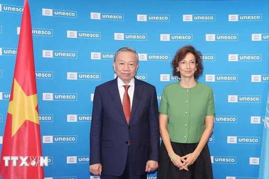 Tổng Bí thư, Chủ tịch nước Tô Lâm làm việc với Tổng Giám đốc UNESCO