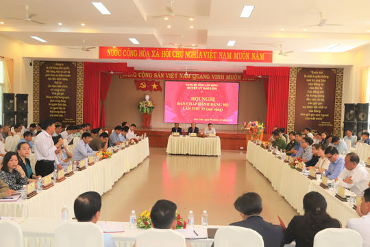 Hội nghị Ban Chấp hành Đảng bộ huyện Bảo Lâm lần thứ 35