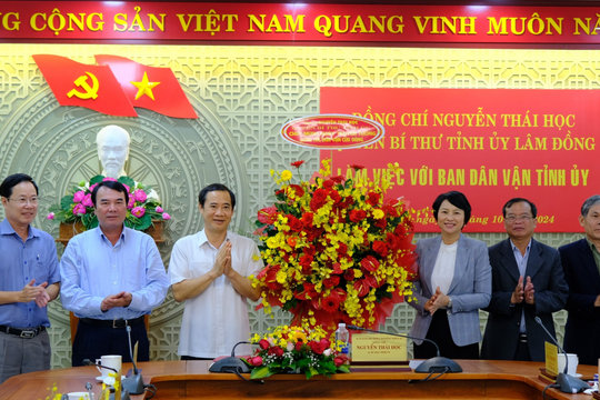 Quyền Bí thư Tỉnh ủy Nguyễn Thái Học: 5 vấn đề cần nắm bắt, 3 mục tiêu cần xác định đối với người làm công tác dân vận
