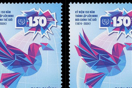 Phát hành bộ tem “Kỷ niệm 150 năm thành lập Liên minh Bưu chính thế giới”