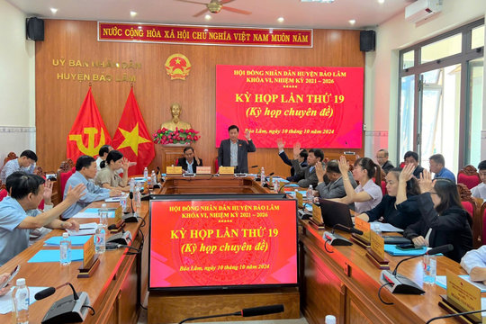HĐND huyện Bảo Lâm tổ chức Kỳ họp thứ 19