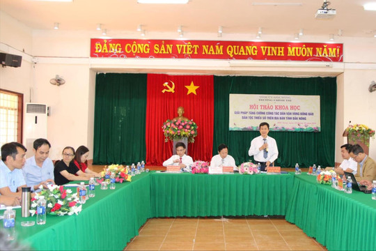 Tăng cường công tác dân vận vùng đồng bào DTTS tỉnh Đắk Nông