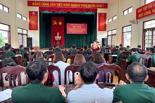 Trung đoàn 726 quán triệt kết quả Hội nghị lần thứ 10 Ban Chấp hành Trung ương Đảng khóa XIII