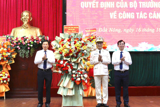 Đại tá Hồ Song Ân làm Giám đốc Công an tỉnh Đắk Nông