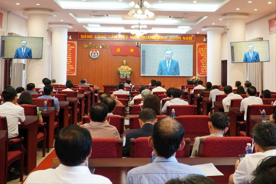 Đắk Nông kết nối 100 điểm cầu quán triệt Nghị quyết Hội nghị Trung ương 10