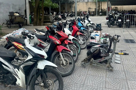 Bóc gỡ đường dây trộm cắp xe máy tại Hà Nội rồi tiêu thụ trên toàn quốc