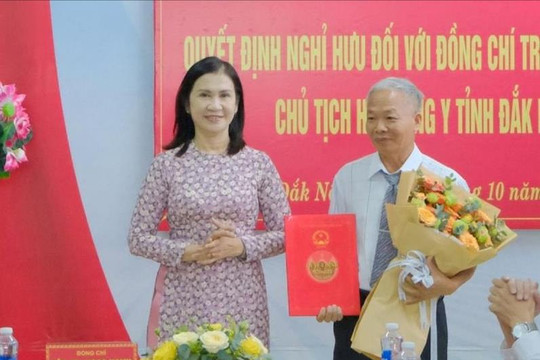 Ông Trương Văn Minh, Chủ tịch Hội Đông y tỉnh Đắk Nông nghỉ hưu
