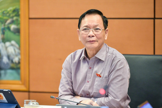 Đồng chí Ngô Thanh Danh điều hành phiên thảo luận tổ Kỳ họp thứ 8, Quốc hội khóa XV