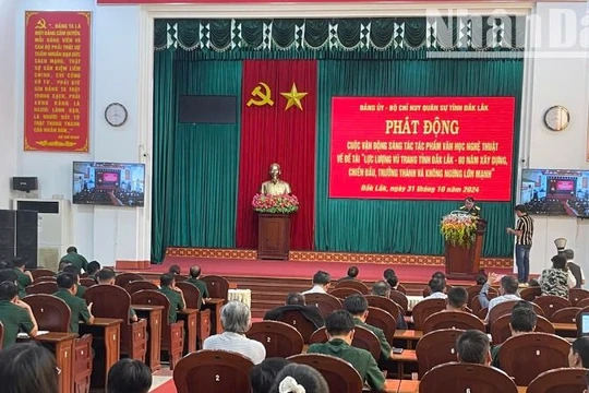 Phát động Cuộc vận động sáng tác tác phẩm văn học nghệ thuật về đề tài lực lượng vũ trang tỉnh Đắk Lắk