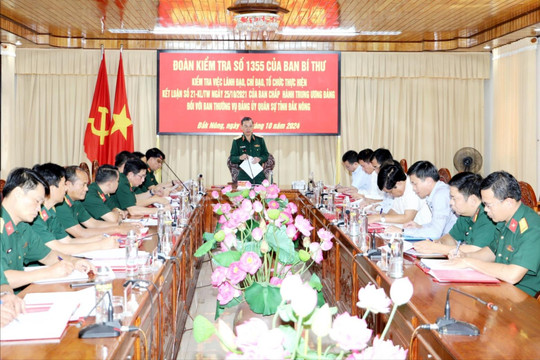 Kiểm tra việc thực hiện Kết luận số 21 tại Đắk Nông