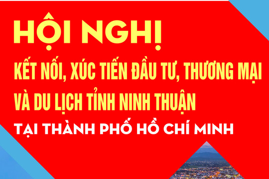 [Infographic] Hội nghị kết nối, xúc tiến đầu tư, thương mại và du lịch tỉnh Ninh Thuận tại TP.Hồ Chí Minh