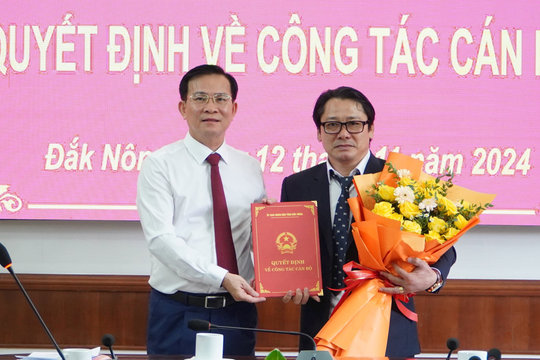 Ông Lê Ngọc Quang được bổ nhiệm lại Giám đốc Sở Văn hóa Thể thao và Du lịch Đắk Nông