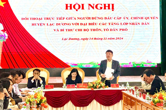Lạc Dương: Đối thoại trực tiếp giữa người đứng đầu cấp ủy, chính quyền với đại diện các tầng lớp Nhân dân