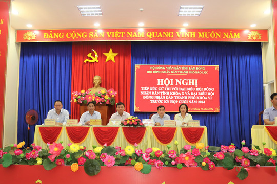 Đại biểu HĐND tỉnh và TP Bảo Lộc tiếp xúc cử tri trước Kỳ họp cuối năm 2024