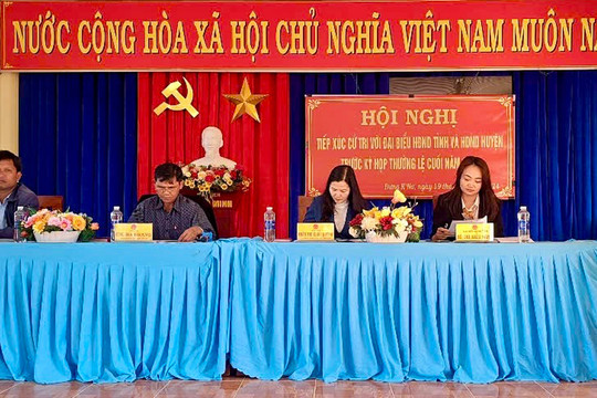 Đại biểu HĐND tỉnh Lâm Đồng và huyện Lạc Dương tiếp xúc cử tri trước kỳ họp cuối năm 2024