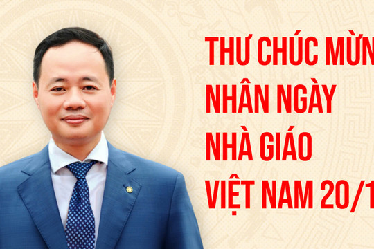 Chủ tịch UBND tỉnh Lâm Đồng Trần Hồng Thái gửi Thư chúc mừng nhân Ngày Nhà giáo Việt Nam 20/11