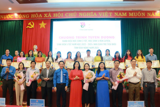 Đắk Nông tuyên dương học sinh, sinh viên, giáo viên trẻ tiêu biểu năm 2024