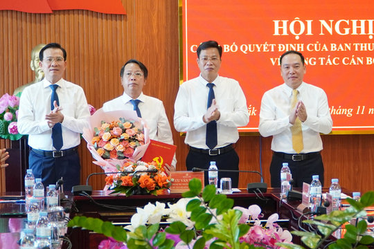 Đồng chí Nguyễn Trung Hiếu giữ chức Phó trưởng ban Thường trực Ban Nội chính Tỉnh ủy Đắk Nông