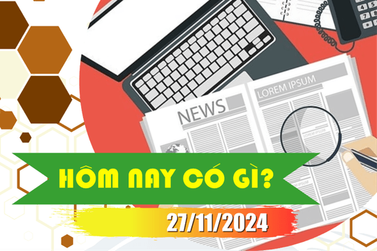 Hôm nay có gì? Ngày 27/11/2024