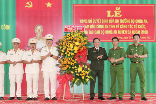 Thiếu tá Đào Huy Dương làm Trưởng Công an huyện Đạ Huoai (mới)