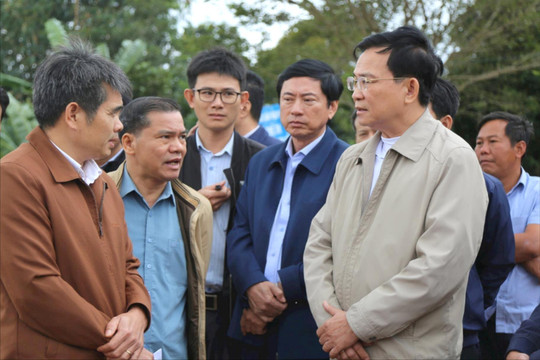 Chủ tịch UBND tỉnh Đắk Nông kiểm tra 4 dự án giải ngân chậm tại huyện Đắk Mil
