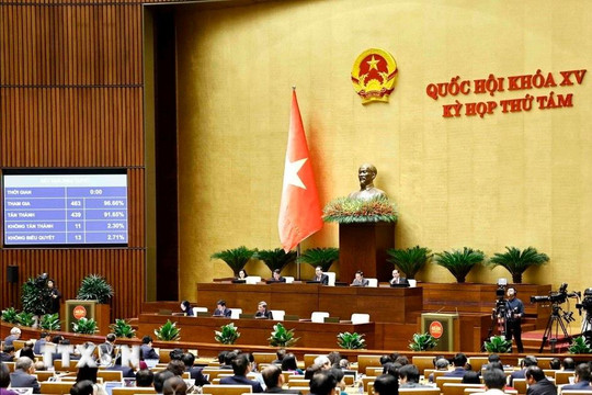 Quốc hội thông qua Luật Điện lực