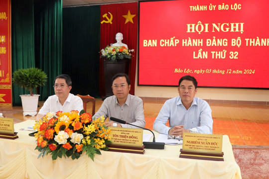 Hội nghị Ban Chấp hành Đảng bộ TP Bảo Lộc lần thứ 32