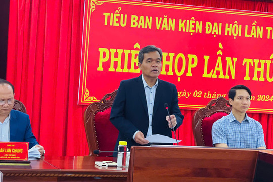 Tiểu ban Văn kiện Đại hội đại biểu Đảng bộ tỉnh Gia Lai lần thứ XVII tham gia ý kiến Dự thảo Báo cáo chính trị