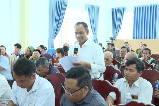 ĐBQH Đắk Nông tiếp xúc với cử tri xã Đắk Plao