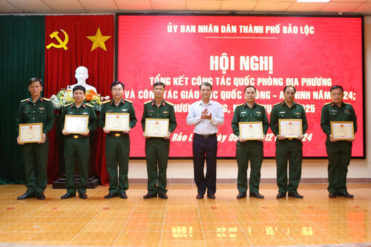 Bảo Lộc: Đạt nhiều kết quả ấn tượng trong công tác quân sự, quốc phòng năm 2024