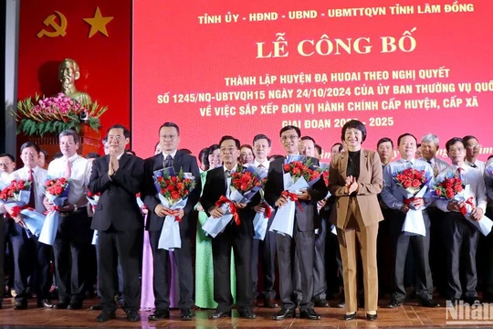 Lâm Đồng công bố thành lập huyện Đạ Huoai sau khi sáp nhập 3 huyện phía nam