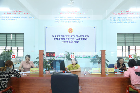 Những chuyển biến tích cực trong cải cách hành chính ở Đắk Nông