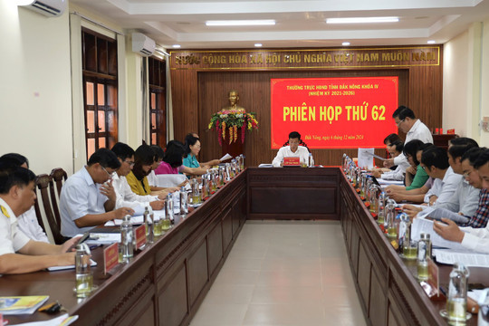 Thường trực HĐND tỉnh Đắk Nông họp phiên 62