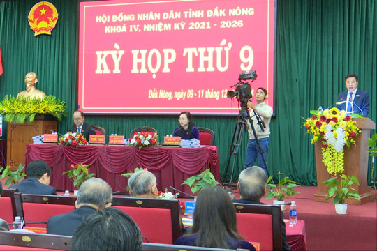 Khai mạc Kỳ họp thứ 9, HĐND tỉnh khóa IV, nhiệm kỳ 2021-2026