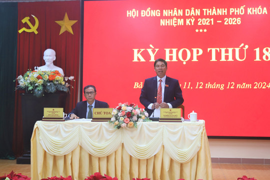 HĐND TP Bảo Lộc khai mạc Kỳ họp thường lệ cuối năm 2024