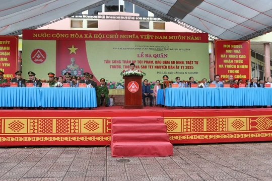 Đắk Lắk ra quân thực hiện đợt cao điểm tấn công trấn áp tội phạm, bảo đảm an ninh, trật tự Tết Nguyên đán Ất Tỵ 2025