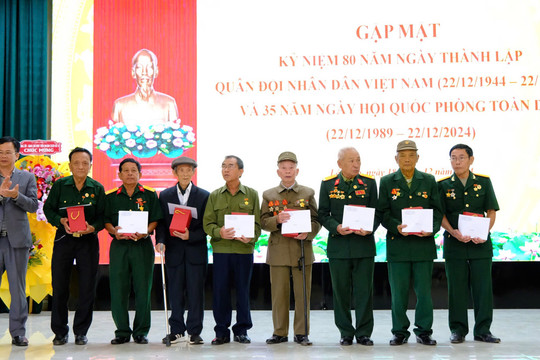 Lâm Hà: Gặp mặt kỷ niệm 80 năm ngày thành lập Quân đội Nhân dân Việt Nam