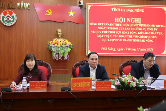 Đắk Nông phối hợp thực hiện công tác dân vận đạt nhiều kết quả quan trọng