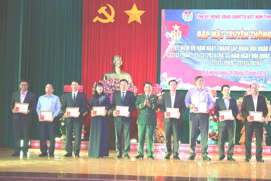 Đắk Nông gặp mặt Kỷ niệm 80 năm Ngày thành lập Quân đội nhân dân Việt Nam
