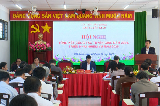Đắk Nông tổng kết công tác Tuyên giáo năm 2024