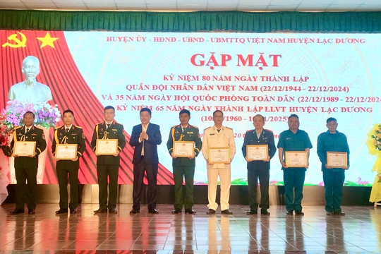 Lạc Dương: Găp mặt kỷ niệm 80 năm Ngày thành lập Quân đội Nhân dân Việt Nam