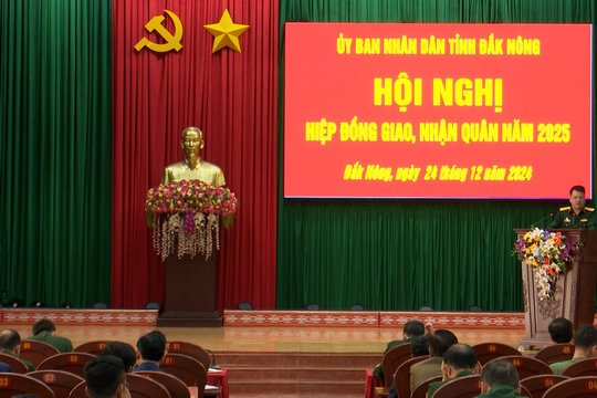 Năm 2025, Đắk Nông tuyển chọn hơn 1.000 công dân nhập ngũ