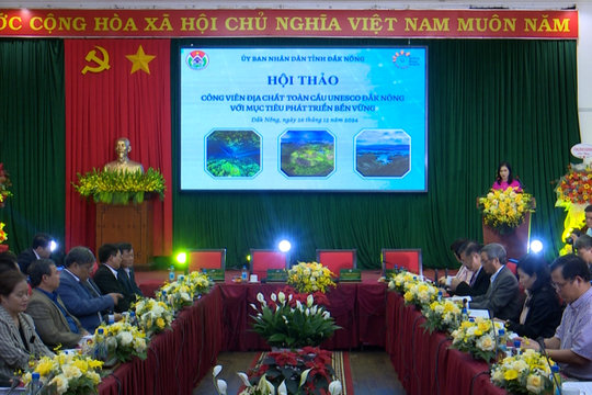 Hội thảo phát triển bền vững CVĐCTC UNESCO Đắk Nông